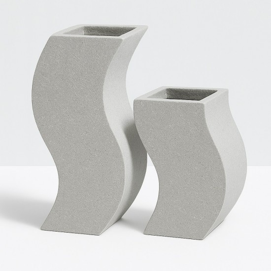 Dekoratif Büyük Beton Saksı 40x120cm - 40x90cm