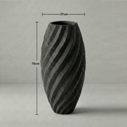 Büyük Beton Saksı 25x37x75cm