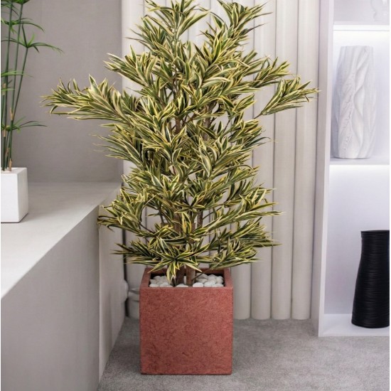 Beton Kare Saksı 30x30x30cm