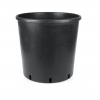 50 Litre Yuvarlak Siyah Saksı 420x420mm - 10 Adet