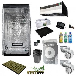 Led Lambalı - 100x100x200cm Bitki Yetiştirme Kabin Seti