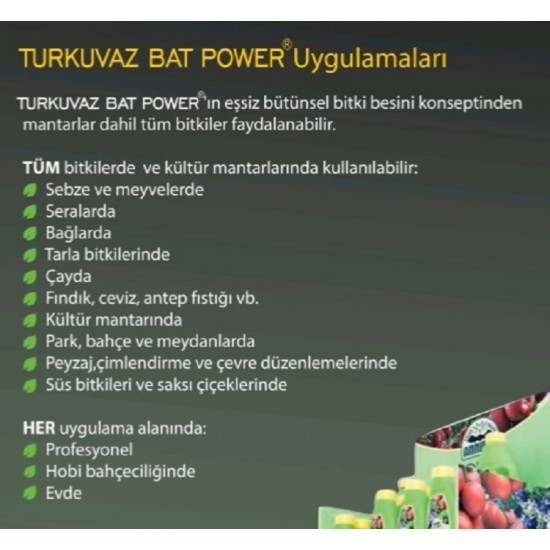 Organik Sıvı Yarasa Gübresi – Turkuvaz Bat Power 0,5 Litre